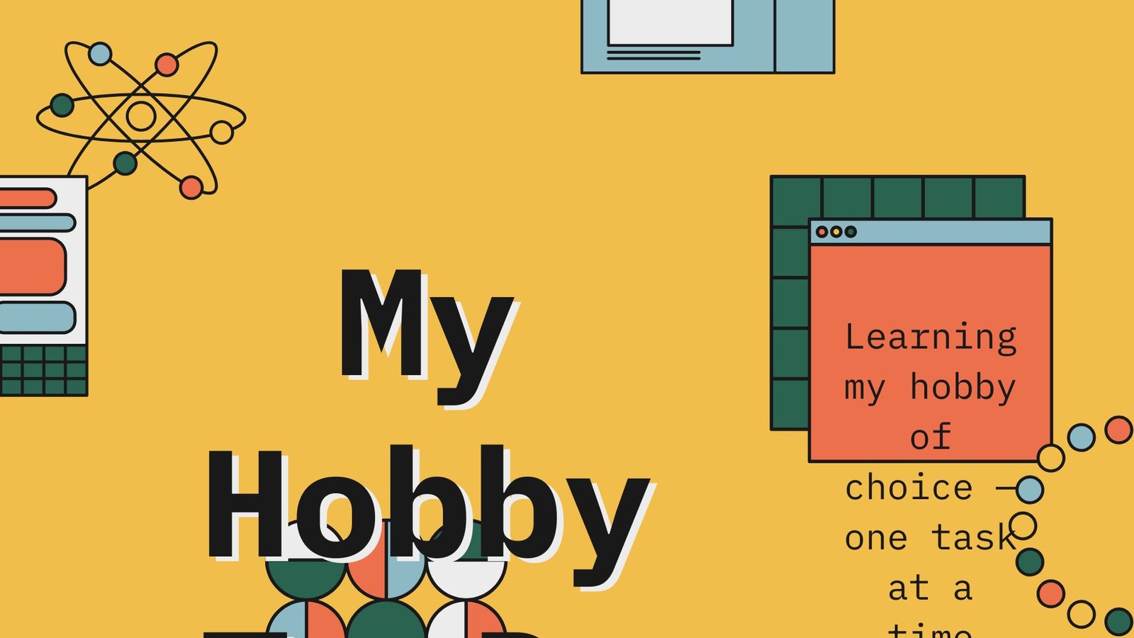 Yellow Orange and Green Digitalism Hobbies To-Do List Planner Presentation